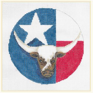 click here to view larger image of Texas Ornament (hand painted canvases)