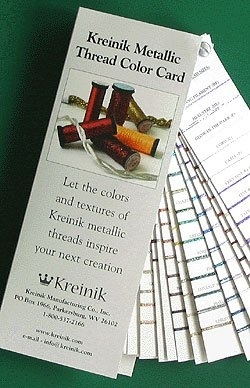 click here to view larger image of Kreinik Color Card (books)