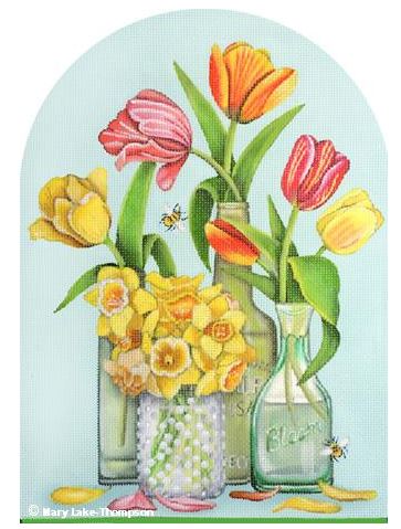 click here to view larger image of Tulip Bouquet (hand painted canvases)