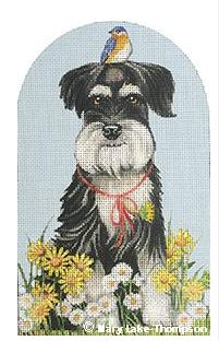 click here to view larger image of Daisy Schnauzer  (hand painted canvases)