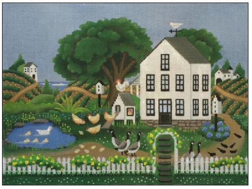 click here to view larger image of Vineyard House (hand painted canvases)