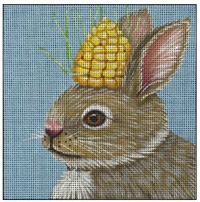 click here to view larger image of Corn Bunny (hand painted canvases)