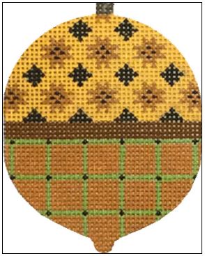 click here to view larger image of Quilt Top Acorn (hand painted canvases)