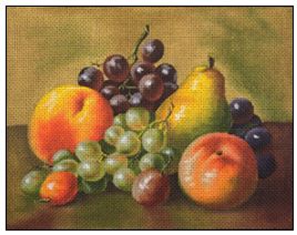 click here to view larger image of Vintage Fruit (hand painted canvases)
