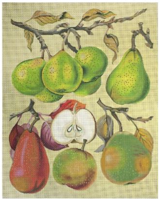 click here to view larger image of Vintage Pears (hand painted canvases)