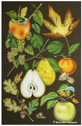 click here to view larger image of Autumn Fruit (hand painted canvases)