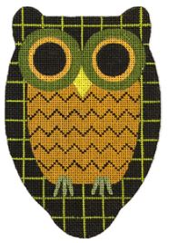 click here to view larger image of Ric Rac Owl (hand painted canvases)