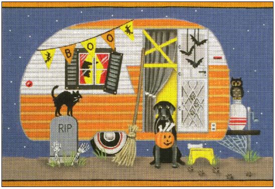 click here to view larger image of Halloween Caravan (hand painted canvases)