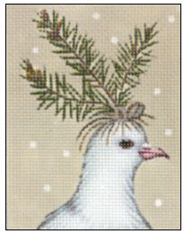 click here to view larger image of Evergreen Dove (hand painted canvases)