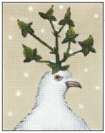 click here to view larger image of Green Buds Dove (hand painted canvases)