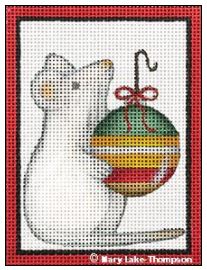click here to view larger image of Ornament Mouse (hand painted canvases)