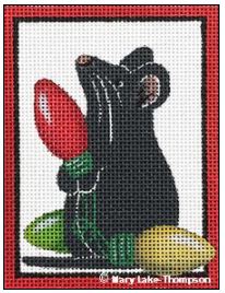 click here to view larger image of Christmas Light Mouse (hand painted canvases)