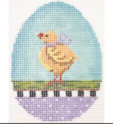 click here to view larger image of Spring Chick Egg (hand painted canvases)