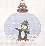 click here to view larger image of Dancing Penguin Ornament (hand painted canvases)