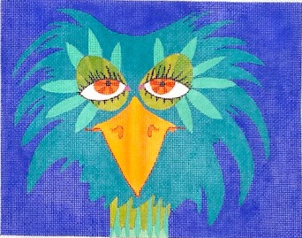 click here to view larger image of Ostrich (hand painted canvases)