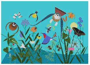 click here to view larger image of Summer Birds (hand painted canvases)