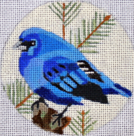click here to view larger image of Blue Bunting Ornament (None Selected)