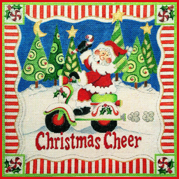 click here to view larger image of Christmas Cheer Santa (hand painted canvases)