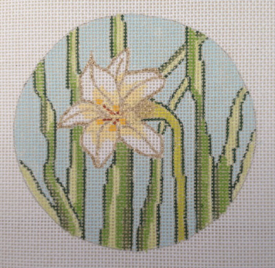 click here to view larger image of Easter Lily Ornament (hand painted canvases)